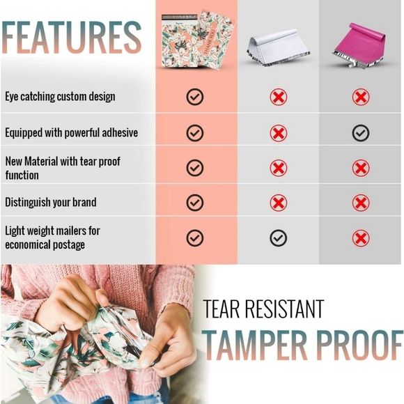 100pk 10x13 THANK YOU BRIGHT COLORS polymailers. Self sealing. Waterprooof - Picture 5 of 9